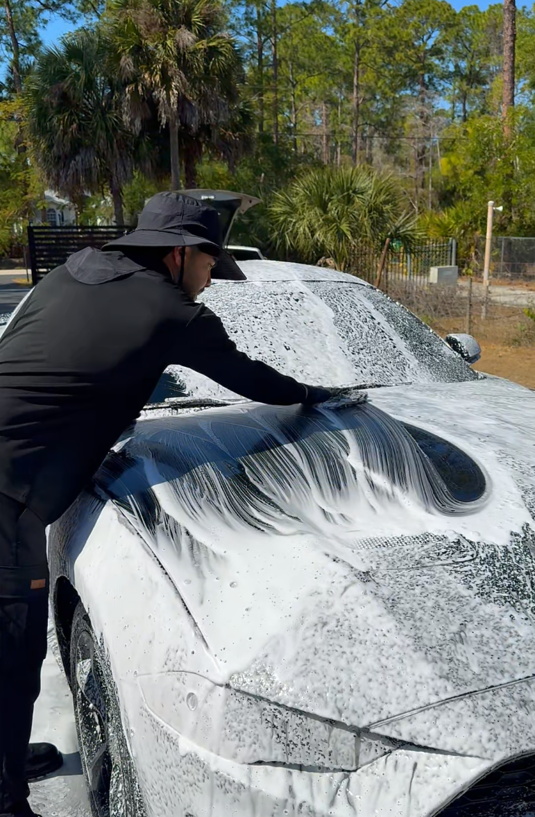 Maintenance foam wash performed by FORMA Detailing